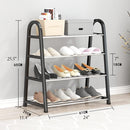 Zapatero de plástico multifuncional 4 nivel